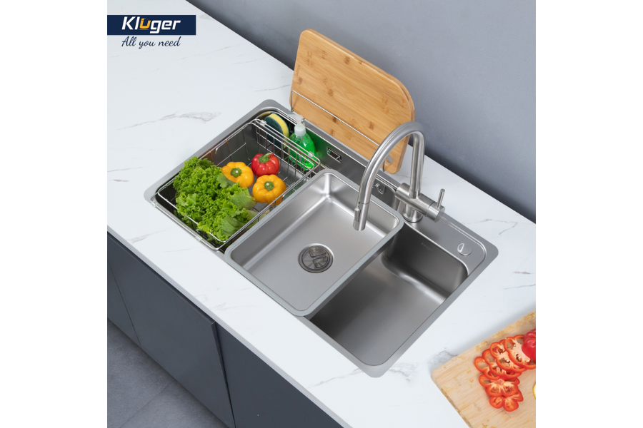Chậu rửa bát Kluger KH8048SL Plus