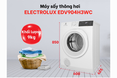 Máy sấy thông hơi Electrolux EDV904H3WC 9kg