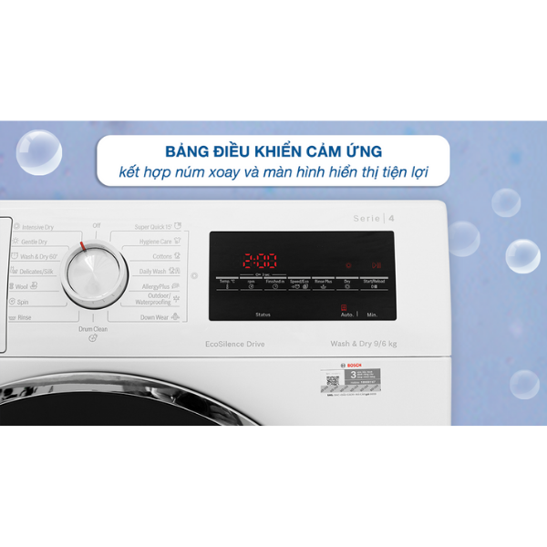 Máy giặt sấy quần áo Bosch WNA14400SG 9kg/6kg Serie 4