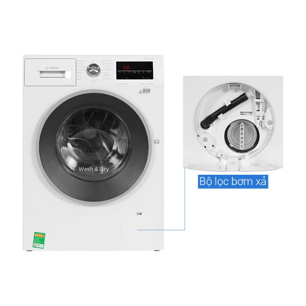 Máy giặt sấy quần áo Bosch WNA14400SG 9kg/6kg Serie 4