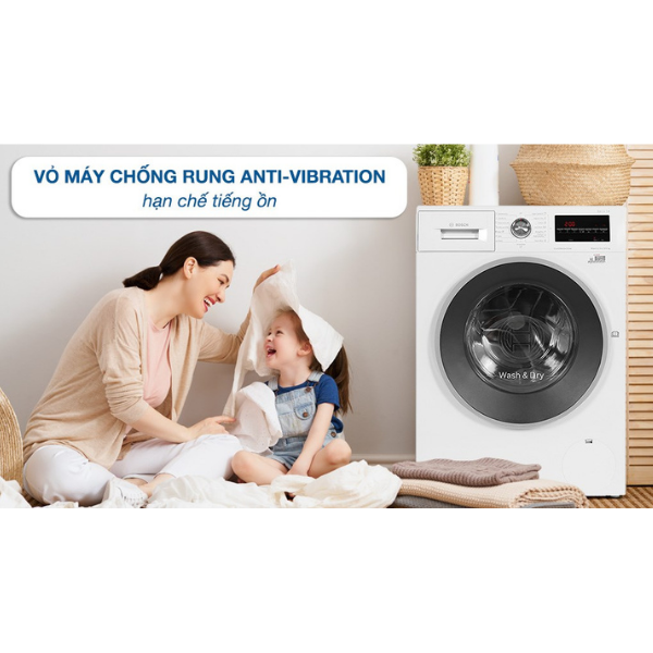 Máy giặt sấy quần áo Bosch WNA14400SG 9kg/6kg Serie 4
