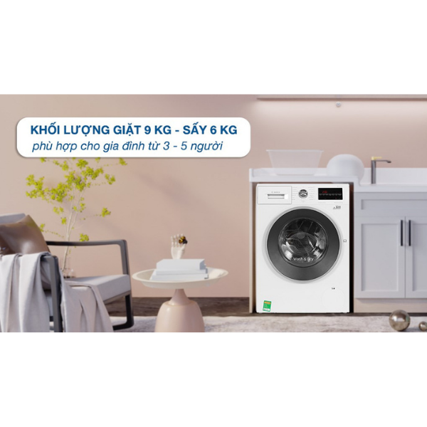 Máy giặt sấy quần áo Bosch WNA14400SG 9kg/6kg Serie 4