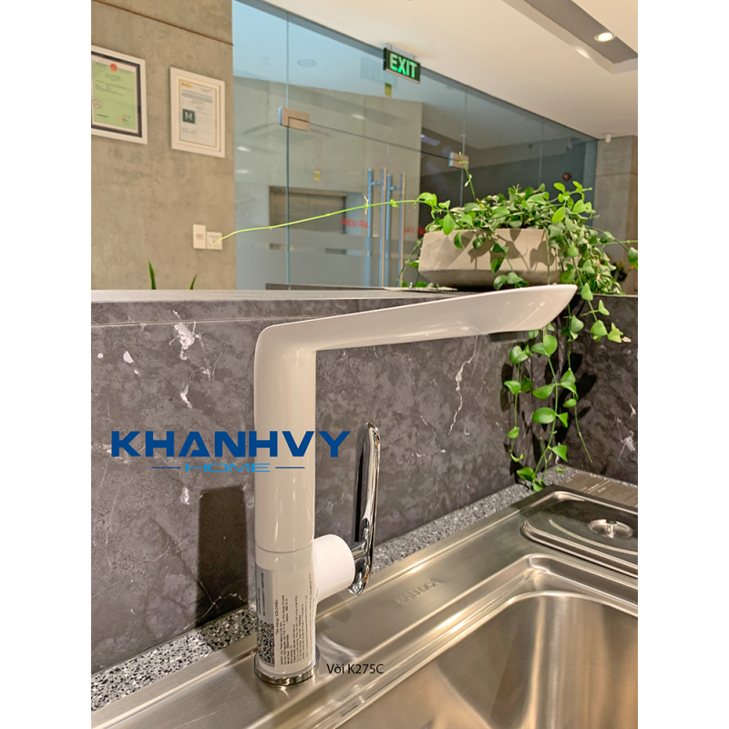 Vòi Đồng Thau Mạ Chrome K275C thiết kế nhỏ gọn, phù hợp với nhiều không gian bếp