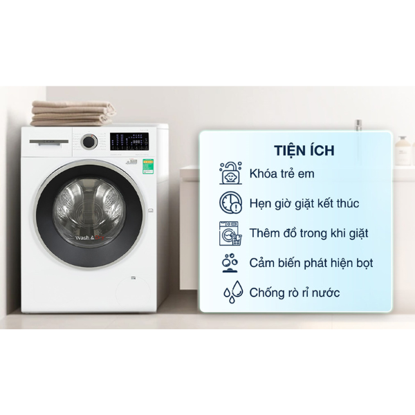 Máy giặt sấy quần áo Bosch WNA254U0SG 10kg/6kg - Serie 6