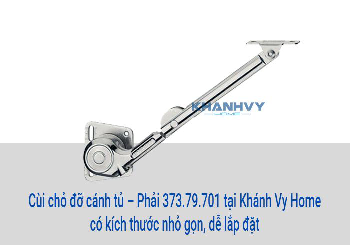 Cùi chỏ đỡ cánh tủ – Phải 373.79.701 tại Khánh Vy Home có kích thước nhỏ gọn, dễ lắp đặt