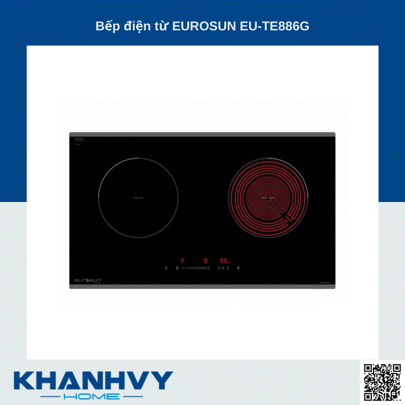 Bếp điện từ Eurosun EU-TE886G tại Khánh Vy Home