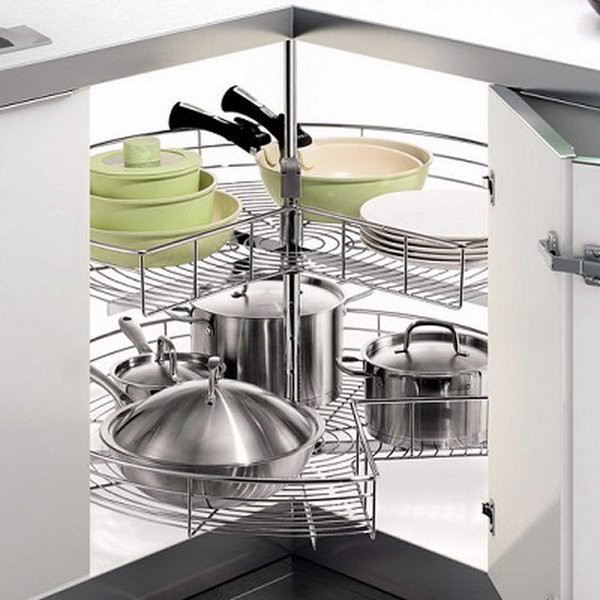 Mâm xoay inox nan 3/4 - 270 độ TR270 tại Khánh Vy Home làm bằng inox mạ crom chống han gỉ