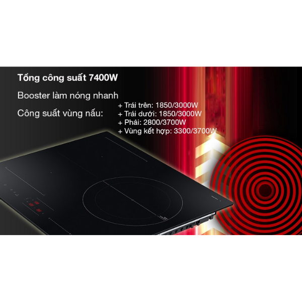 Bếp điện từ âm Samsung NZ63B5046FK/SV