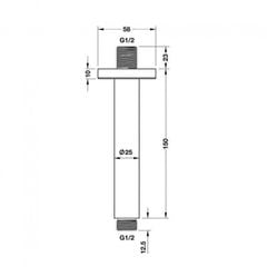 Tay sen gắn trần Hafele 485.60.954