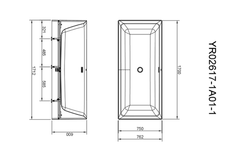 Bồn tắm đặt sàn Jomoo YR02617-1A01-1