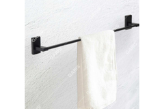 Thanh treo khăn tắm Garis GBB1.R1 dáng vuông màu đen nhám