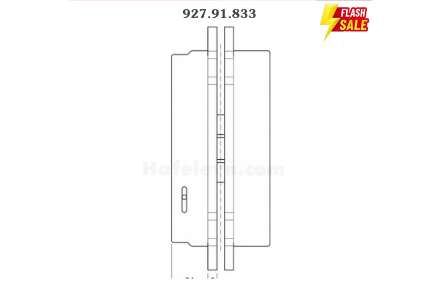 Bản lề âm 3D Häfele 927.91.833 đen mờ