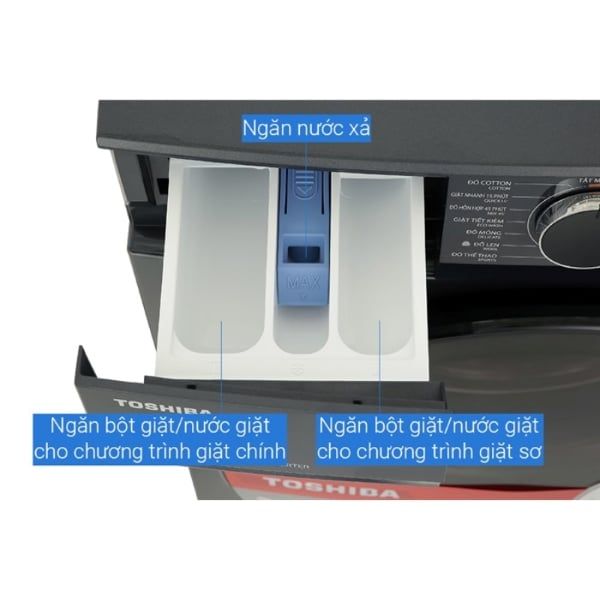 Máy giặt cửa trước Toshiba TW-T21BU105UWV(MG) Inverter 9.5 kg