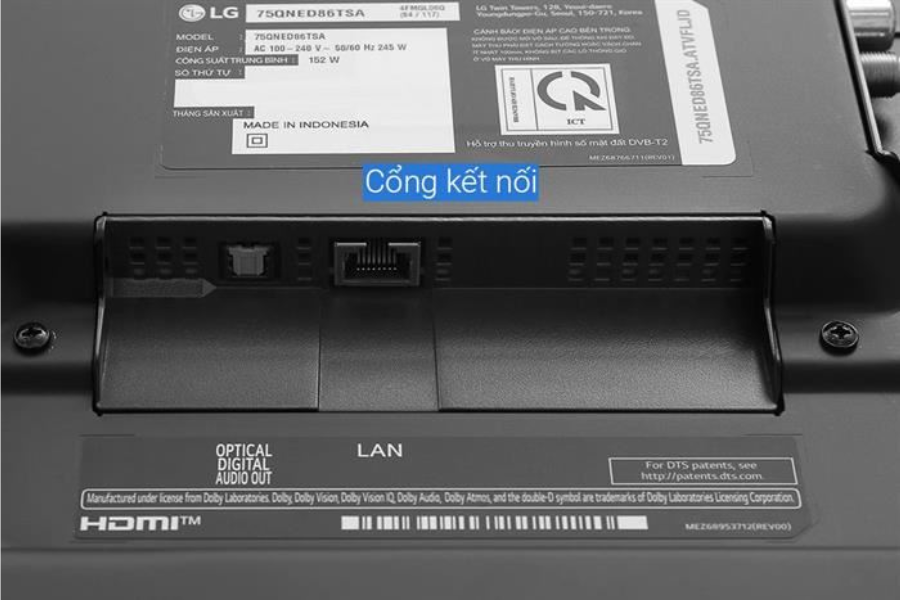 Tivi LG 75QNED86TSA Smart Tivi QNED 4K 75 Inch