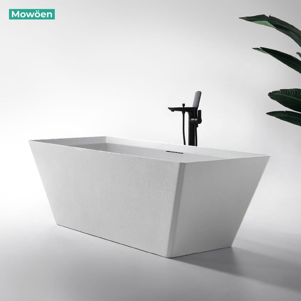 Bồn tắm đá MOWOEN MW001-Matt White