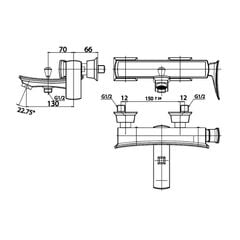 Củ sen tắm nóng lạnh Cotto CT2254A#BLBR