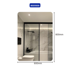 Gương chữ nhật khuôn viền nhôm decor Maamo MCNTĐ