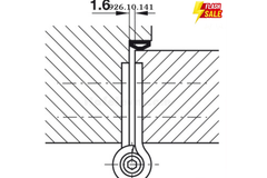 Bản lề bật Hafele 926.10.141 chrome mờ