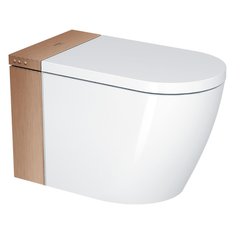 Bồn cầu điện tử Duravit 620000022400310 dòng sensowahs I lite màu vàng hồng