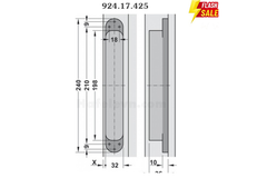Bản lề âm 3D Hafele 924.17.425 TE 640 inox mờ