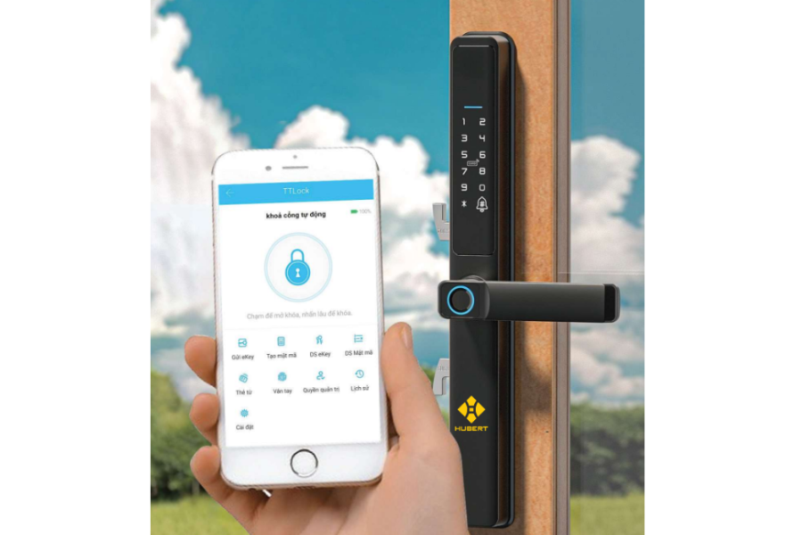 Khóa điện tử Hubert HB CN21 Nano black