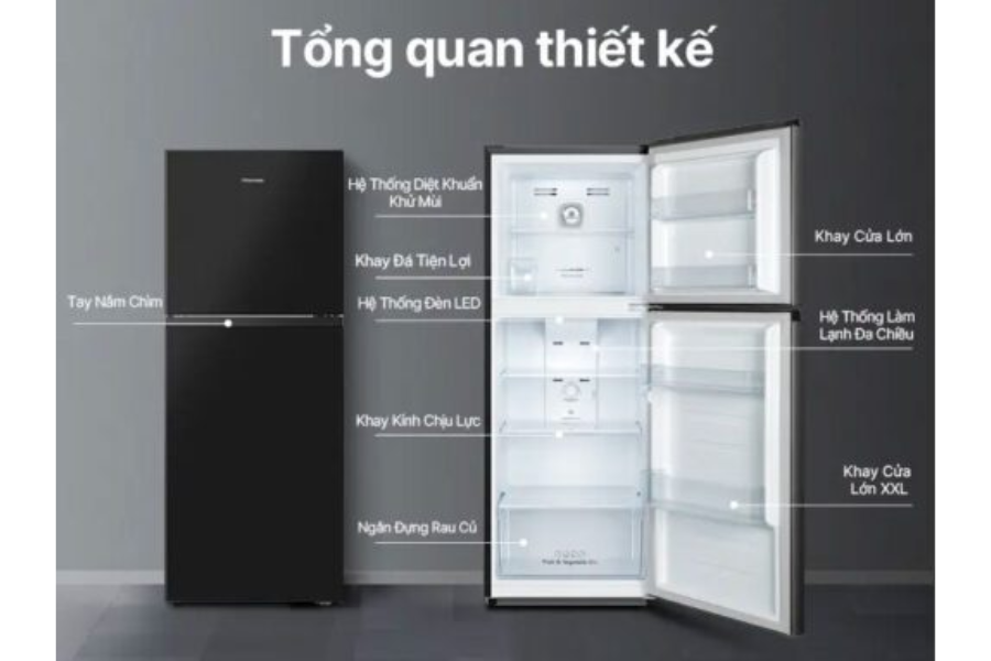 Tủ lạnh Hisense RT256N4EBN 205L