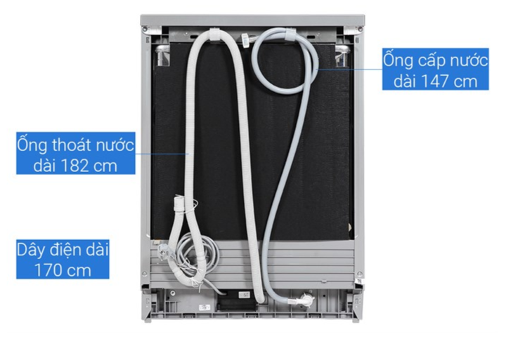 Máy rửa chén Beko DEN48520X 15 bộ độc lập Thép không gỉ không bám vân tay