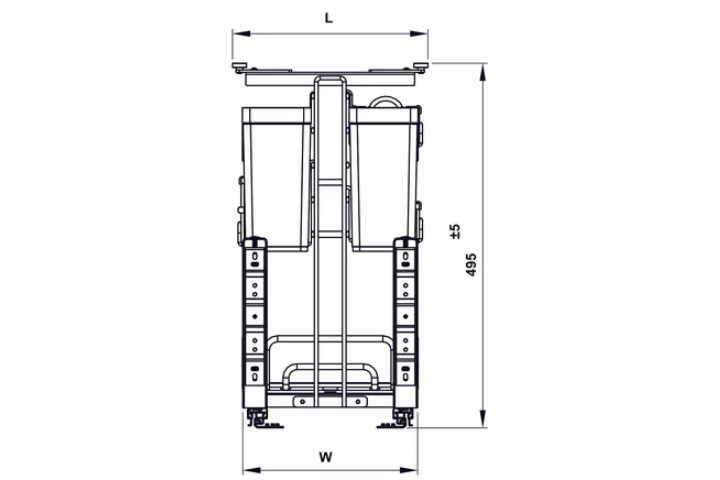 Kệ đựng chai lọ, dao thớt Hafele Omero Multi 547.11.005