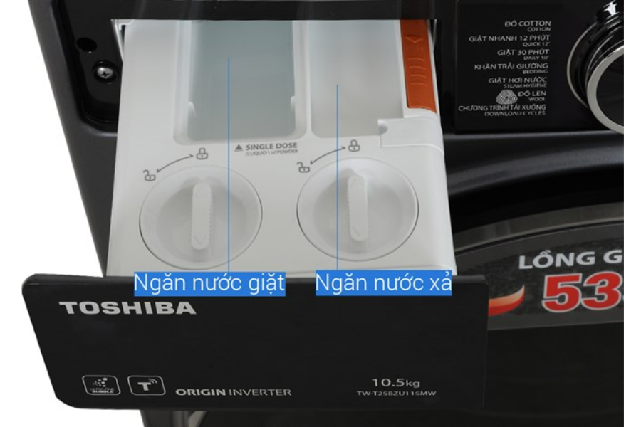 Máy giặt Toshiba TW-T25BZU115MWV(MG) Inverter 10.5 kg