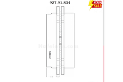 Bản lề âm Hafele 927.91.834 mạ chrome mờ