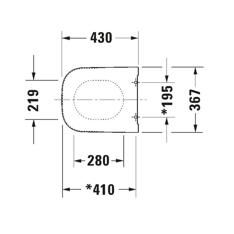 Nắp bồn cầu Duravit 0064590000 dòng Happy D.2