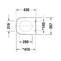 Nắp bồn cầu Duravit 0064590000 dòng Happy D.2