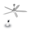 Quạt trần Gcool Copter 05 RL VN011402508 5 cánh trắng
