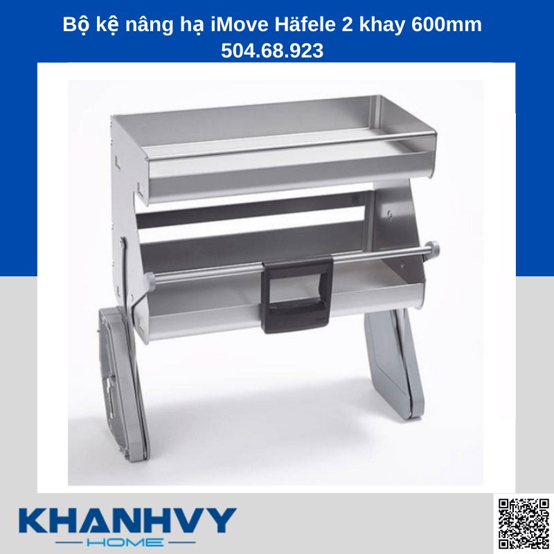 Bộ kệ nâng hạ iMove Häfele 2 khay 600mm 504.68.923 chính hãng tại Khánh Vy Home