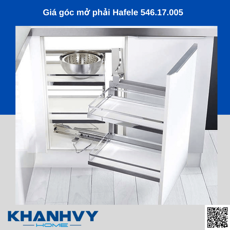 Giá góc mở phải Hafele 546.17.005 chính hãng tại Khánh Vy Home
