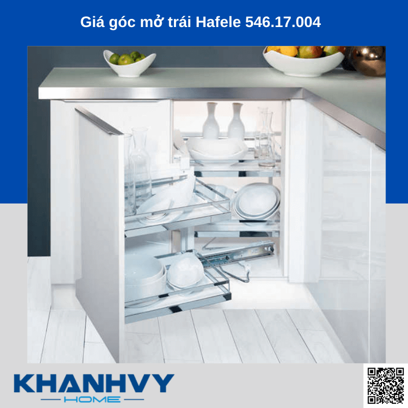 Giá góc mở trái Hafele 546.17.004 chính hãng tại Khánh Vy Home