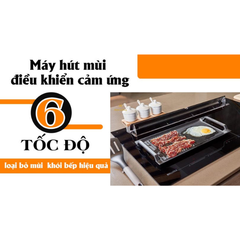 Bếp từ kết hợp máy hút khói khử mùi Malloca HIH-904 SLIM