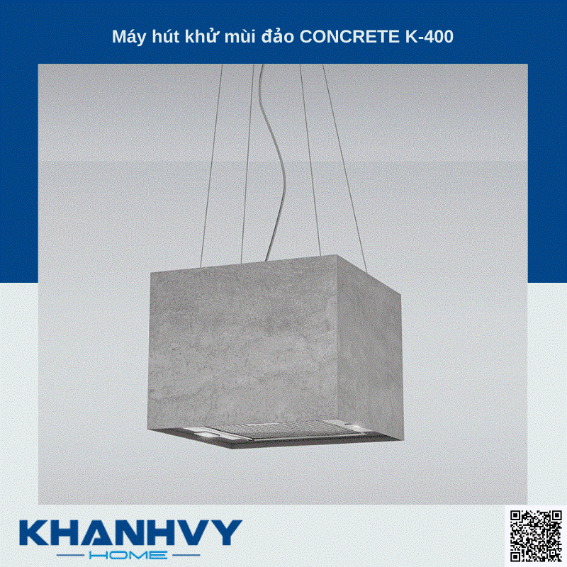 Sản phẩm máy hút khử mùi đảo CONCRETE K-400