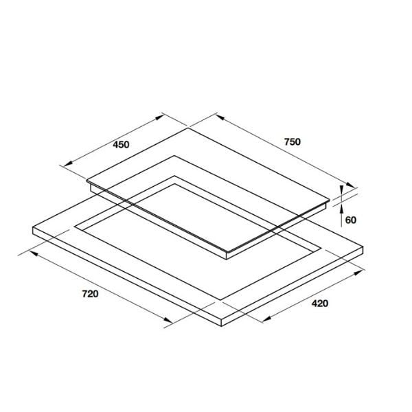 Bếp từ 2 vùng nấu Hafele HC-I7520B 536.61.827