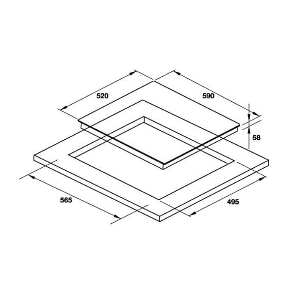 Bếp từ Hafele HC-I603B 536.61.791 3 vùng nấu