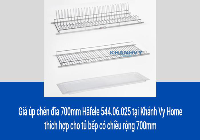 Giá úp chén đĩa 700mm Häfele 544.06.025 tại Khánh Vy Home thích hợp cho tủ bếp có chiều rộng 700mm