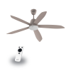 Quạt trần Gcool Copter 05 RL VN011402508 5 cánh trắng