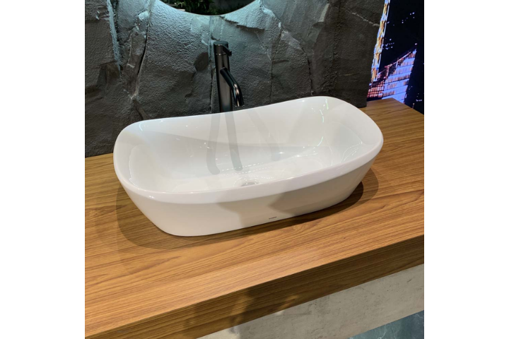 Chậu lavabo Toto PJS06WE#GW đá cẩm thạch nhân tạo đặt bàn