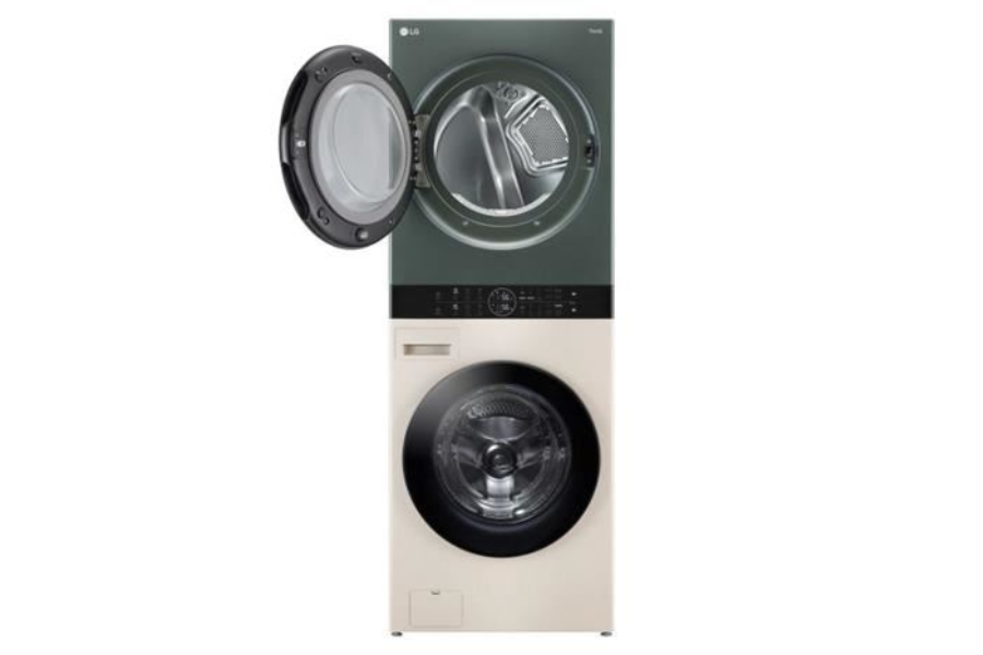 Tháp giặt sấy LG WT1410NHEG Giặt 14kg/Sấy 10kg Màu be