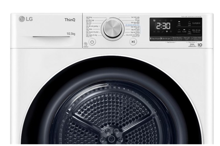 Máy sấy LG DVHP50W DUAL Inverter Heat Pump™ 10.5kg màu trắng