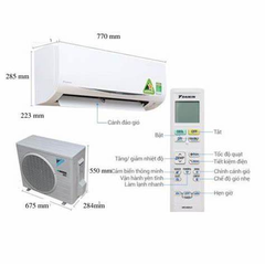 Máy lạnh Daikin FTXV35QVMV/RXV35QVMV Inverter 2 chiều 12.000BTU