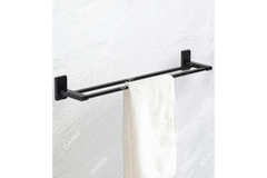 Thanh treo khăn tắm Garis GBB1.R2 dáng vuông màu đen nhám