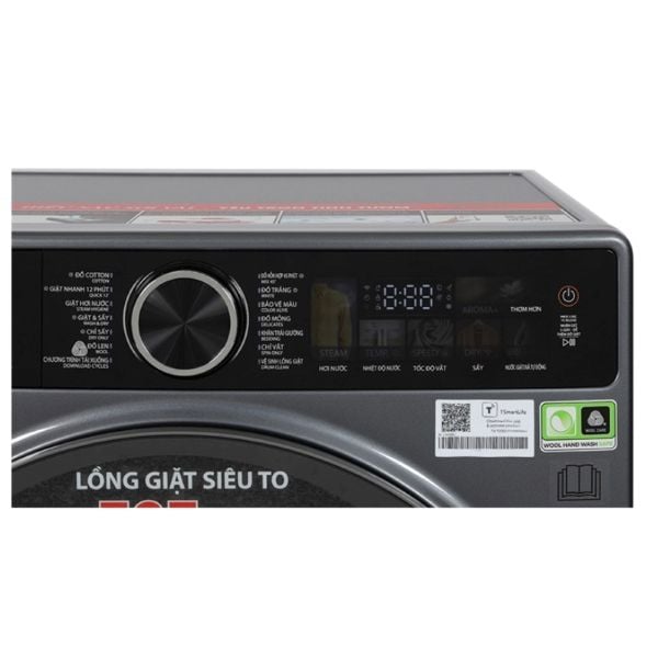 Máy giặt sấy Toshiba TWD-T25BZU115MWV (MG) Inverter  giặt 10.5 kg - sấy 7 kg