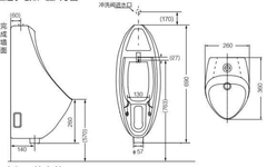 Bồn tiểu nam treo tường JOMOO P13065-1-1Z/31K-1