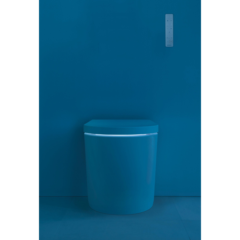 Bồn cầu điện tử Duravit 620000002500320 dòng sensowahs I plus màu thép